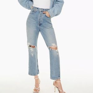 Like new Agolde 90s crop jeans